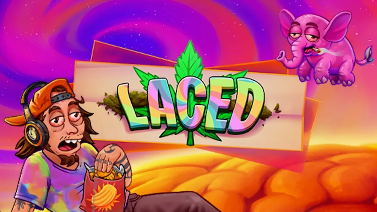 Interface vibrante e moderna do slot Laced com elementos de luxo e neon.