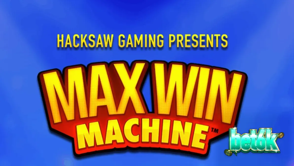 Interface vibrante do slot Max Win Machine com setes vermelhos e fundo azul